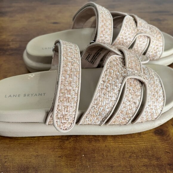Lane Bryant 9W Slip-On, Sandals Adjustable with Extra Cushioned Sole for Comfort - Picture 12 of 13
